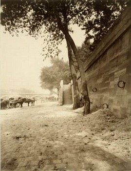 Eugene Atget -&nbsp;Paris le Quai Port de L'Hotel de Ville