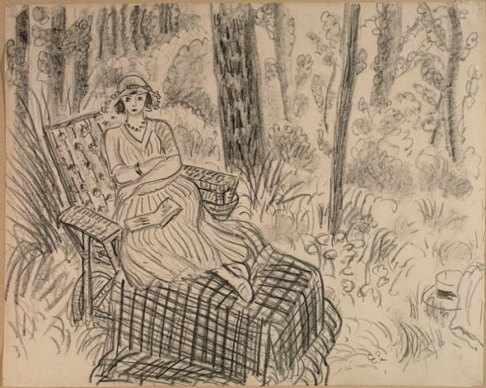 Henri Matisse
The Picnic, 1922
Conté crayon on paper
15 7/8 x 20 in. (40.3 x 50.8 cm)