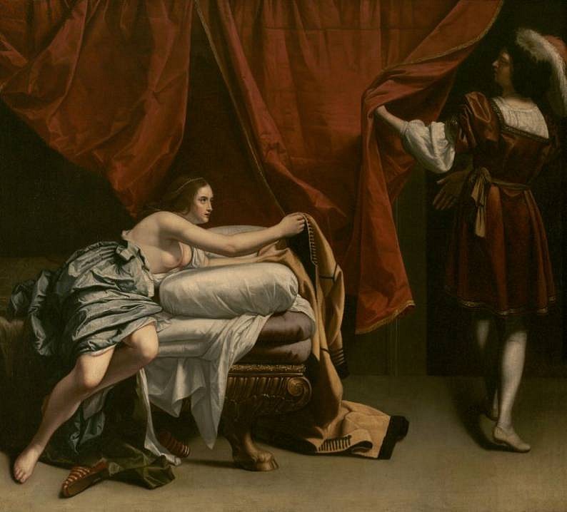 Orazio Gentileschi - Joseph and Potiphar's Wife