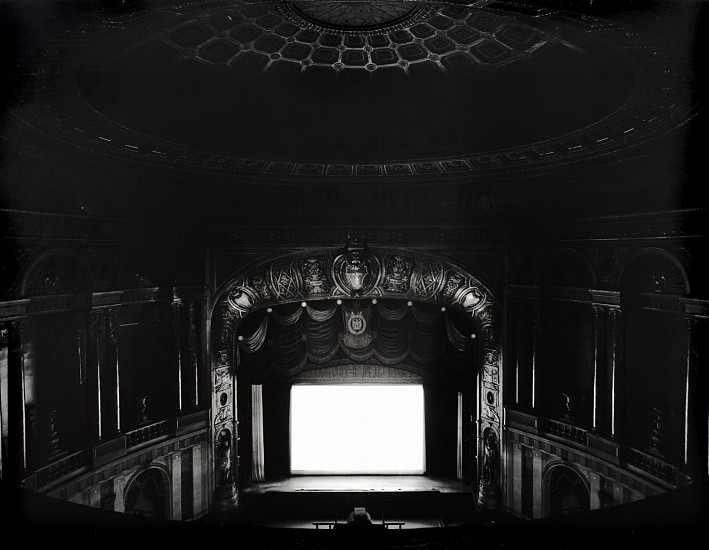Hiroshi Sugimoto
Palms, Michigan, 1980
Gelatin silver print (black & white)
18 1/2 x 23 3/4 in. (47 x 60.3 cm)
Edition 11/25 From ""Theaters"" portfolio