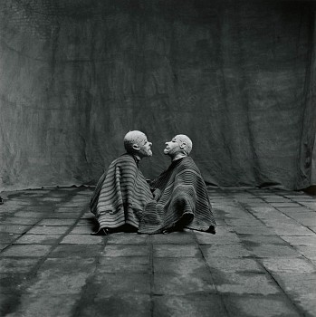 Irving Penn -&nbsp;Two Men in White Masks, Cuzco