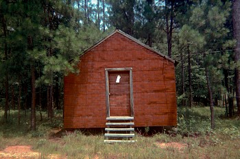 William Christenberry -&nbsp;Red Building in Forest, Hale County, Alabama