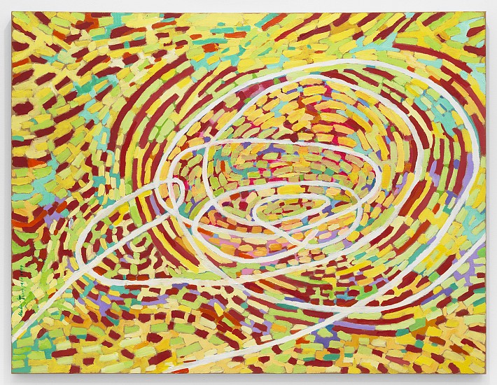 Mildred Thompson
String Theory 8, 1999
Acrylic on vinyl
44 x 58 in. (111.8 x 147.3 cm)