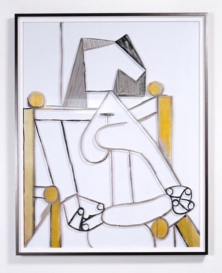 Jose Dávila
Untitled (Femme assise Á  l ´abécédaire), 2018
Archival Pigment Print
67 5/16 x 53 in. (171 x 134.6 cm)
Edition 1/4 + 1 AP